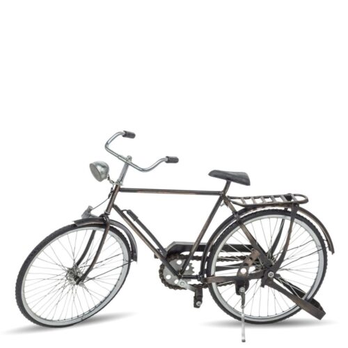 Decoratiune de metal bicicleta maro 30x20 cm