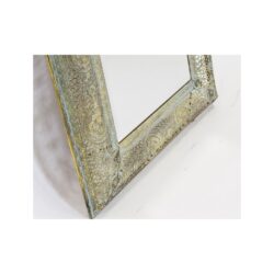 Oglinda perete cadru metalic auriu antichizat 1