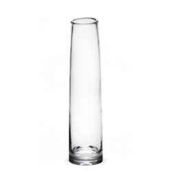Vaza de sticla cilindru conic 45x10.5 cm