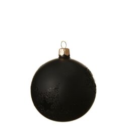 Glob negru cu model stea 6 cm