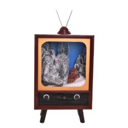 Decoratiune televizor cu scena de Craciun 37x21x59 cm