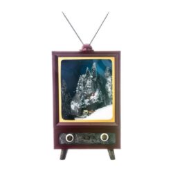 Decoratiune televizor scena Craciun 26x25x42 cm