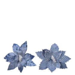 Floare artificiala albastra 34 cm amsieu.ro