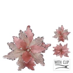 Floare artificiala roz catifea 30 cm amsieu.ro