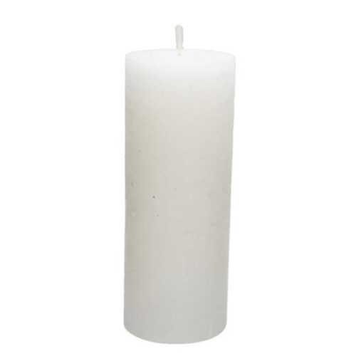 Lumanare cilindrica simpla alb 7x18 cm