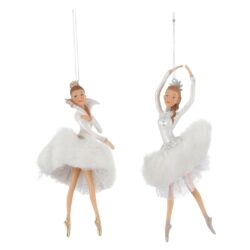 Ornament agatatoare balerina 7.5×7.5×15 cm