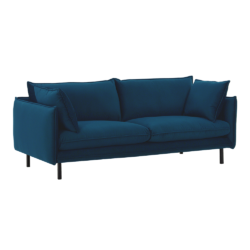 Canapea cu 2-locuri de lux albastru parizian VINSON 2