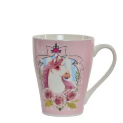 Cana ceramica unicorn roz model 360 ml