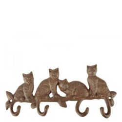 Decoratiune cuier metalic model pisici 29 cm