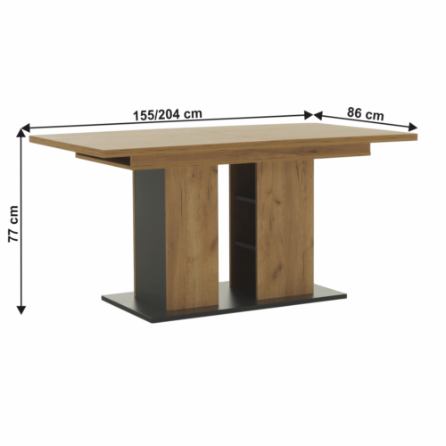 fidel jedalensky stol dub siva hlavny koty