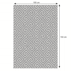 gadir koberec sivobiely vzor 100 150 cm rozmery