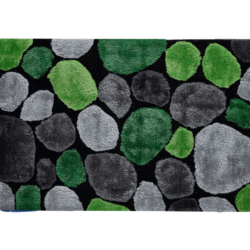 Covor 80x150 cm verde gri negru PEBBLE TYP 1