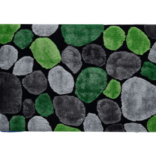 Covor 200x300 cm verde gri negru PEBBLE TYP 1