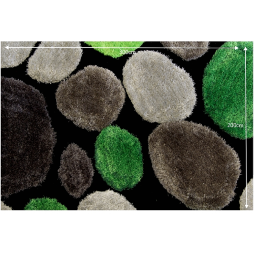 koberec pebble typ 1 zeleny 300 200