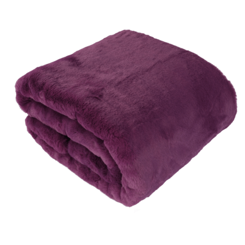 kozusinova deka rabita fialova dekorativna
