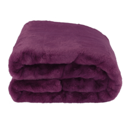 kozusinova deka rabita fialova poskladana