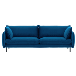 Canapea cu 3-locuri de lux albastru parizian VINSON 3