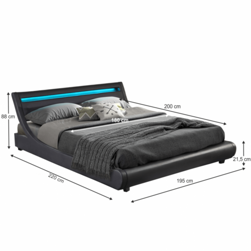 manzelska postel cierna 180 felina koty