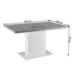 moderny jedalensky stol beton biela kazma 03
