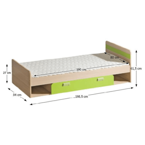 postel zelena edo l13 02