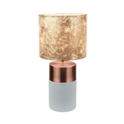 Lampa de masa gri-maro roz-auriu model auriu QENNY TYPUL 18