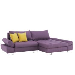 Set canapea material Orinoco violet mustar dreapta GRES