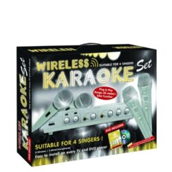 Set Karaoke Wireless 4 microfoane