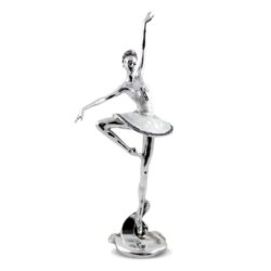 Figurina balerina argintiu 36 cm