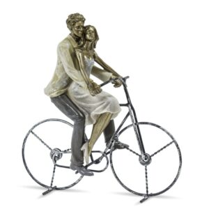 Figurina cuplu pe bicicleta 26x24x7 cm