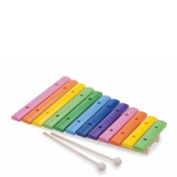 Xilofon Lemn 12 note colorate