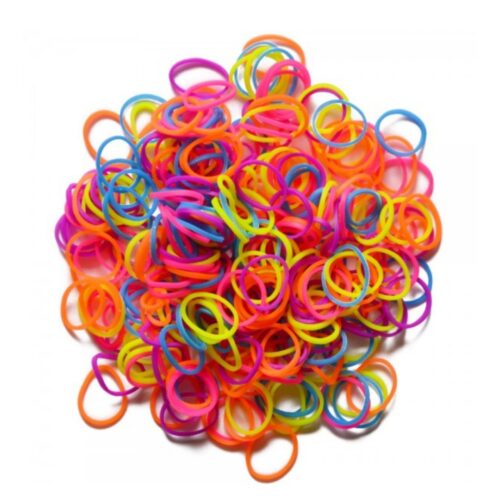 Elastice Rainbow Loom Neon Mix 300 buc