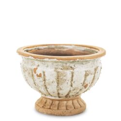 Ghiveci ceramica bej antichizat 10.5x15 cm