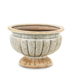 Ghiveci ceramica bej antichizat 15.5x22.5 cm