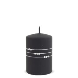 Lumanare cilindrica negru mat 10.5x7 cm
