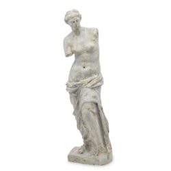 Statueta piatra femeie gri 47x14.5x14 cm