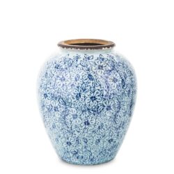 Vaza ceramica albastru 20x15 cm