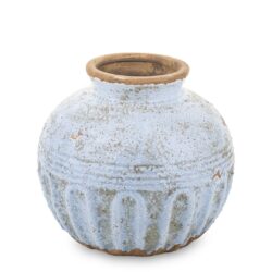 Vaza ceramica albastru antichizat 17 cm
