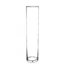 Vaza de sticla cilindru 45x10 cm