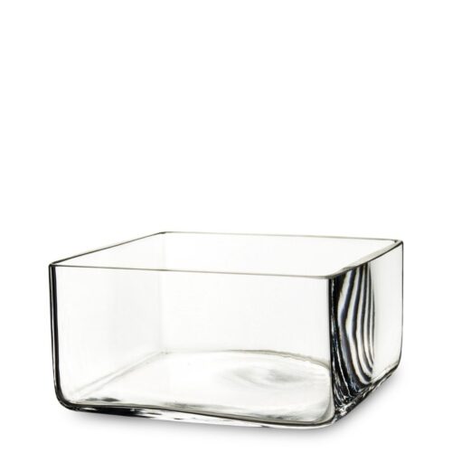 Vaza de sticla transparenta 10x20x20 cm