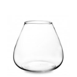 Vaza de sticla transparenta 20x22 cm