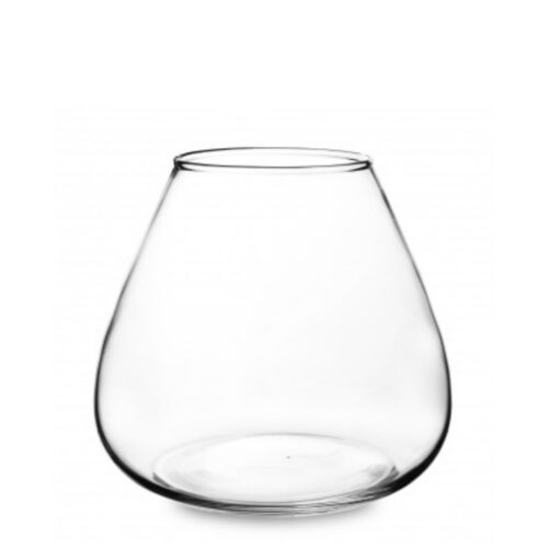 Vaza de sticla transparenta 20x22 cm