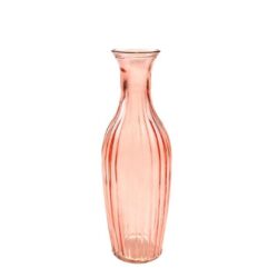 Vaza sticla roz 23x7 cm