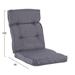 Perna pentru scaun gri 100x46x7 cm2