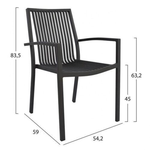 Set mobilier de gradina Gri 7 piese 4