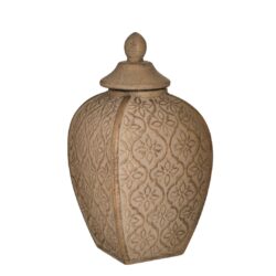 Vaza decorativa ceramica capac 16x16x30 cm