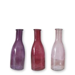 Vaza forma sticla color 19.8x6.6x18.5 cm