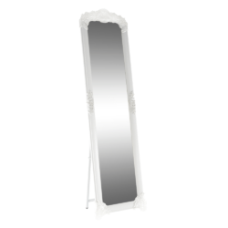 Oglinda de podea alb argintiu CASIUS