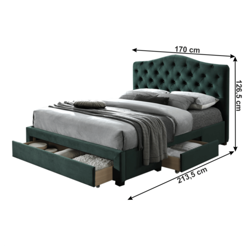 moderna postel smaragdova kesada 160 koty