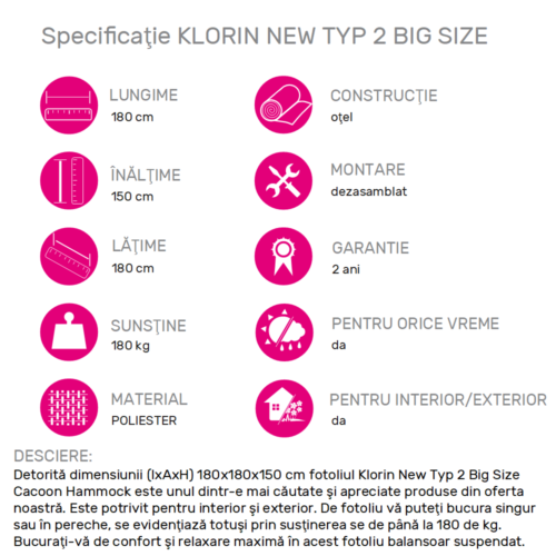 specifikacia klorin typ 2 big size ro