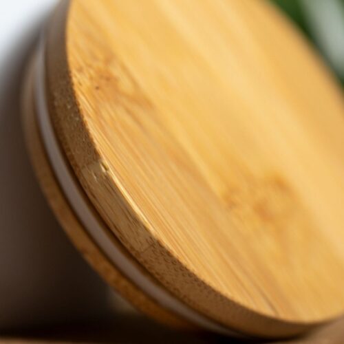 Cana ceramica si bambus 370 ml2